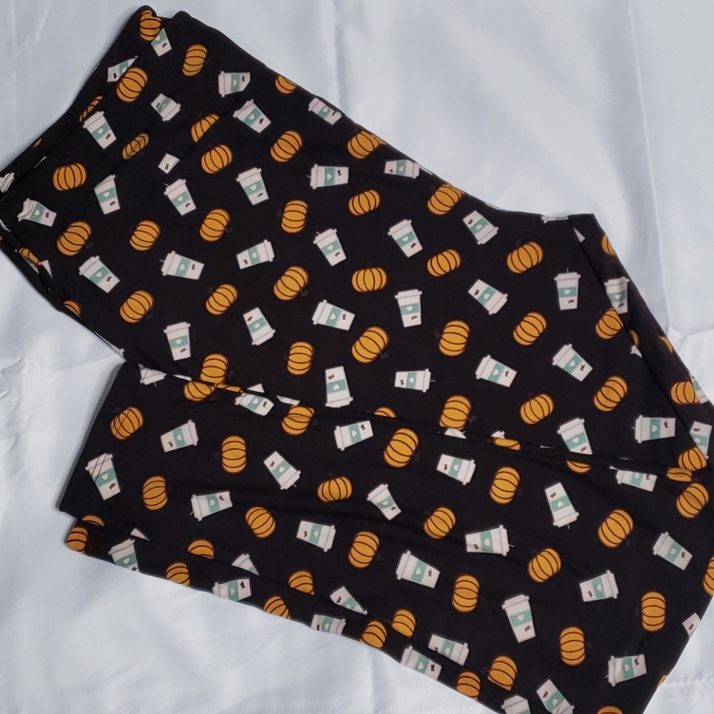 Lularoe pumpkin spice latte tc2 leggings